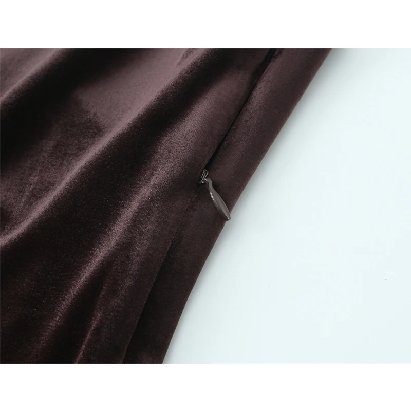 Chic Elegant Velvet Long Dresses for Women 2026 New Fashion Backless Sexy Midi Dress Women's Evening Party Dresses