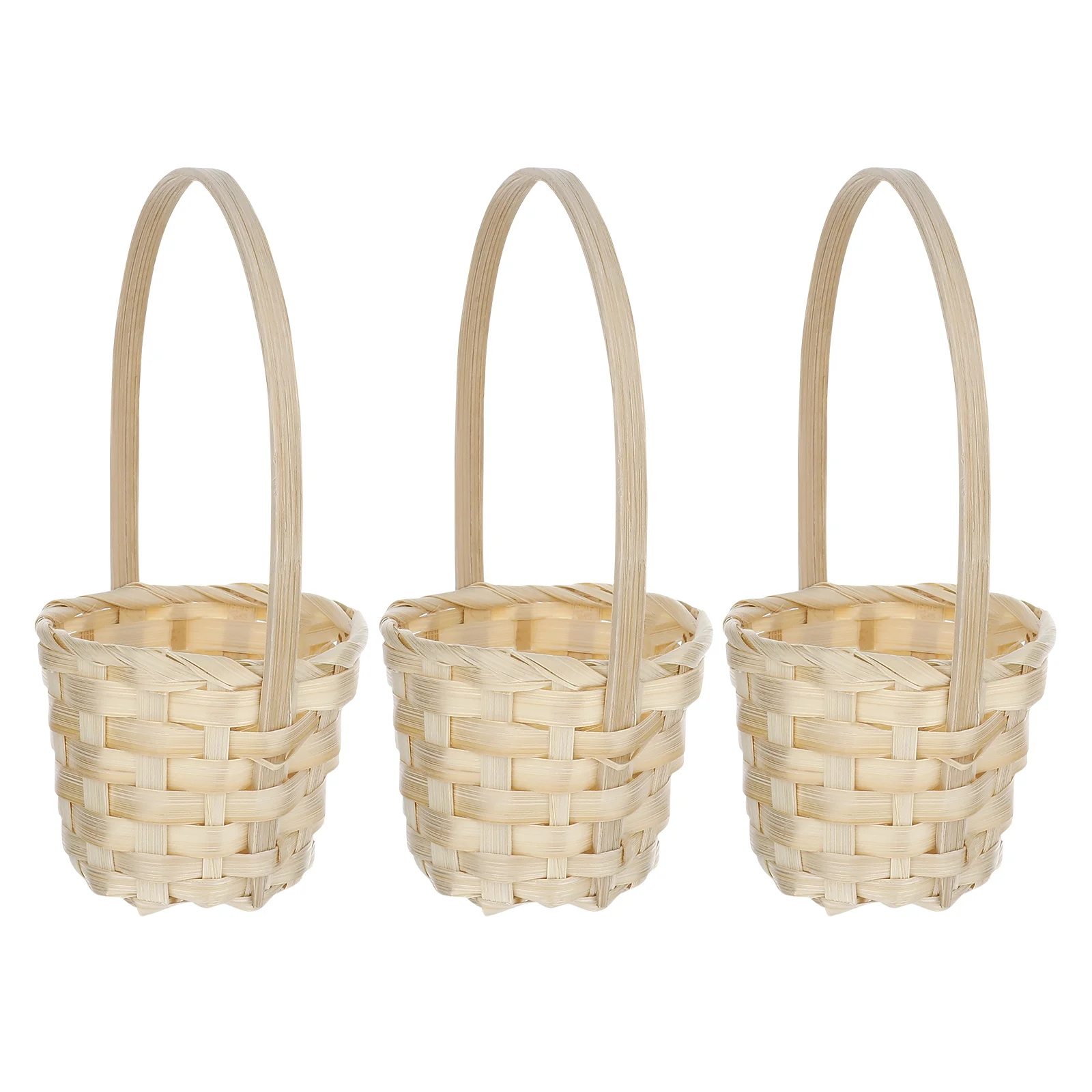 

Bamboo Weaving Baskets Empty Flower Baskets Wedding Flower Girl Baskets Decorative Woven Baskets