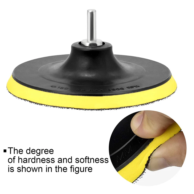 3-7 Inch Backing Pad Car Polisher Bonnet Angle Grinder Wheel Sander Disc Auto Polishing Machine Tool Self-adhesive Backing Pad