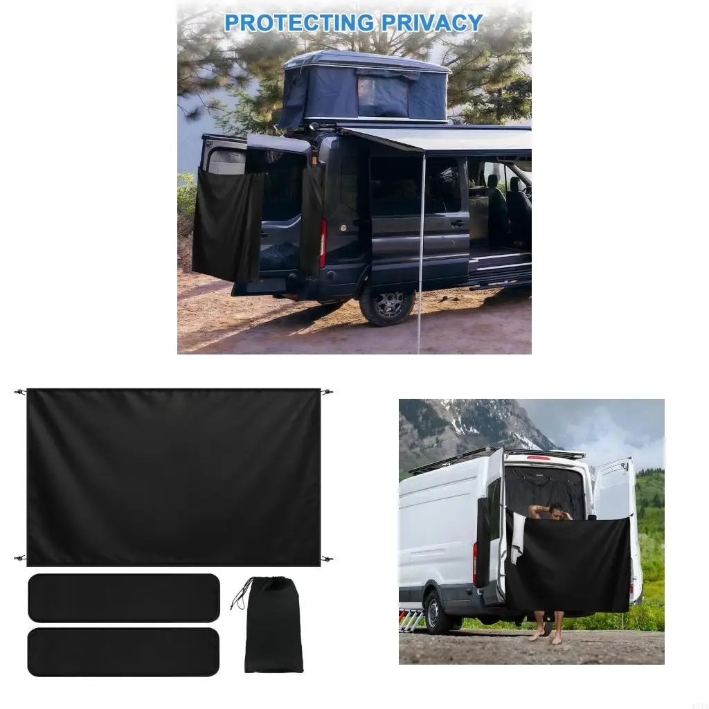 Schermo doccia in poliestere resistente all'acqua 600D con chiusure magnetiche per protezione dalla privacy e dal vento D7YA
