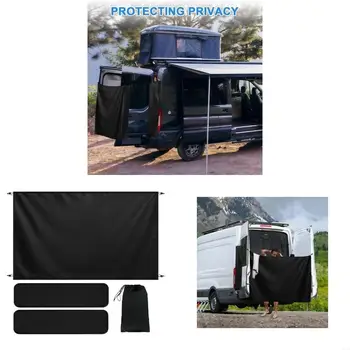Schermo doccia in poliestere resistente all'acqua 600D con chiusure magnetiche per protezione dalla privacy e dal vento D7YA