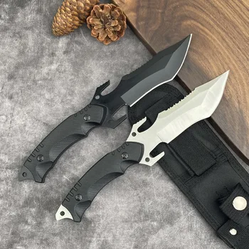 Coltello da Esterno Portatile Utensile Bushcraft Piccola Lama Fissa per Campeggio Escursionismo Caccia Attrezzatura EDC