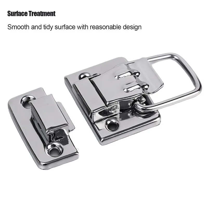 2/10PCS Stainless Steel Wood Box Hasps Jewelry Boxes Suitcases Metal Latches Cabinet Drawer Decoration Buckles Hardware Tools