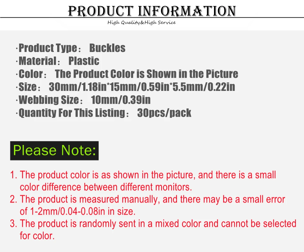 30 Teile/paket 10mm Seite Release Schnalle Gebogene Fallschirm 550 Paracord Armband Clip Katze Kragen Gurtband Rucksack DIY Accessori – Detail 2