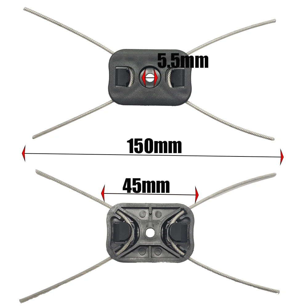 2/5/10Pcs Grass Trimmer Head String Trimmer Head Electric Weed Eater Head Replacement Steel Wire Line Trimmer for Cordless Grass Trimmers