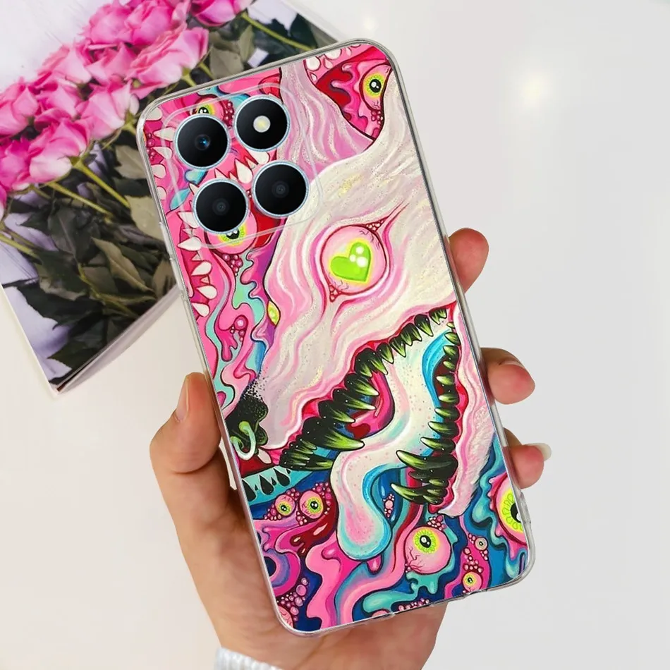 Elegant Pattern Soft Silicone TPU Phone Back Cover