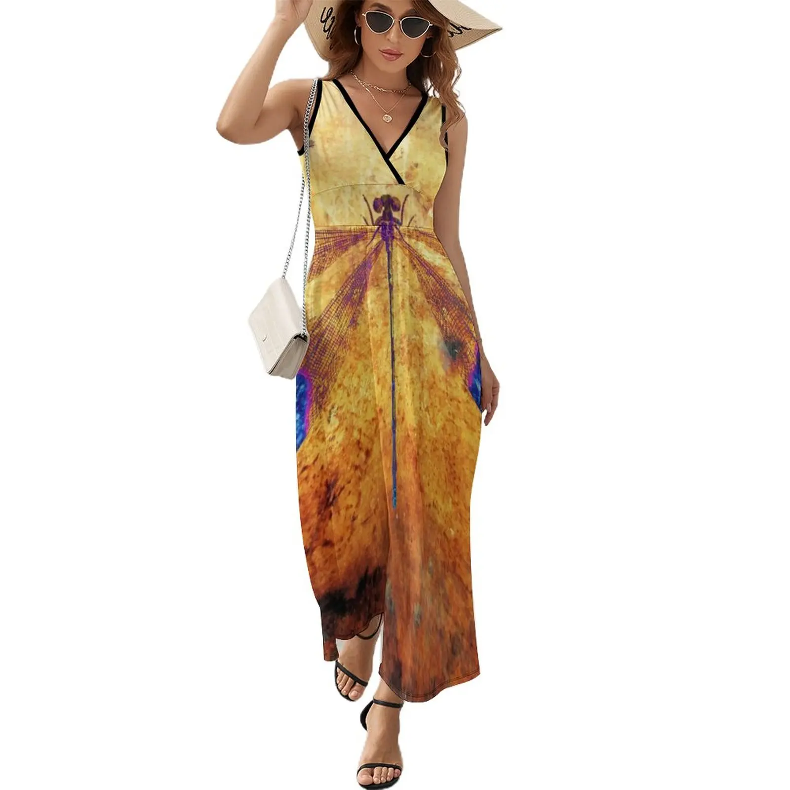 

Dragonfly in Amber Sleeveless Dress Long dress long dress women elegant party dresses for women 2023 womans clothing