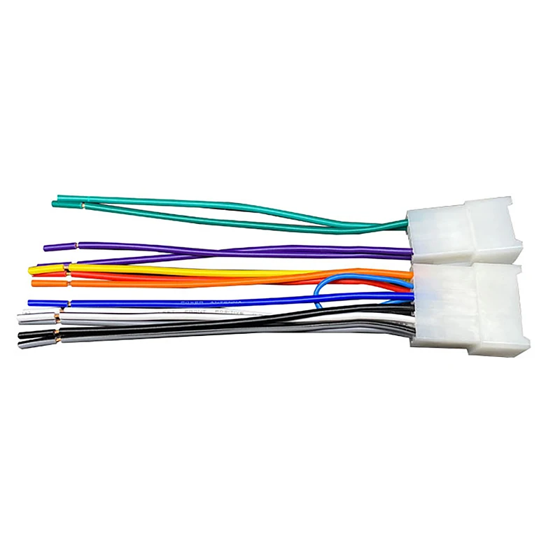 2Pcs Car Radio Stereo CD Player Wiring Harness Cable Installation Kit Toyota Car Accessories Supplies Products