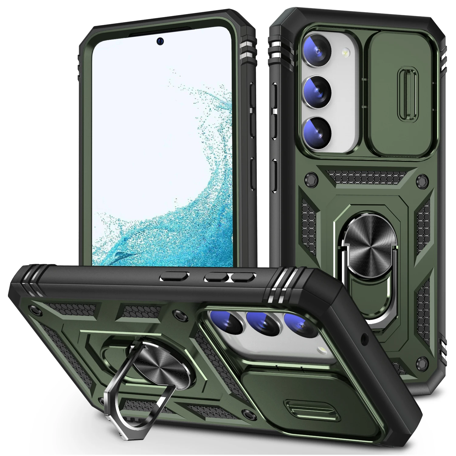 Per Samsung S23 Custodia Con Anello Magnetico Ultra Antiurto Per Samsung Galaxy S23 Ultra S 23 Plus S23Ultra Accessori Per Telefoni