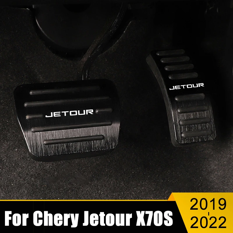 

Aluminum Alloy Car Fuel Accelerator Brake Pedals Non-Slip Cover Case Pads Accessories For Chery Jetour X70S 2019 2020 2021 2022