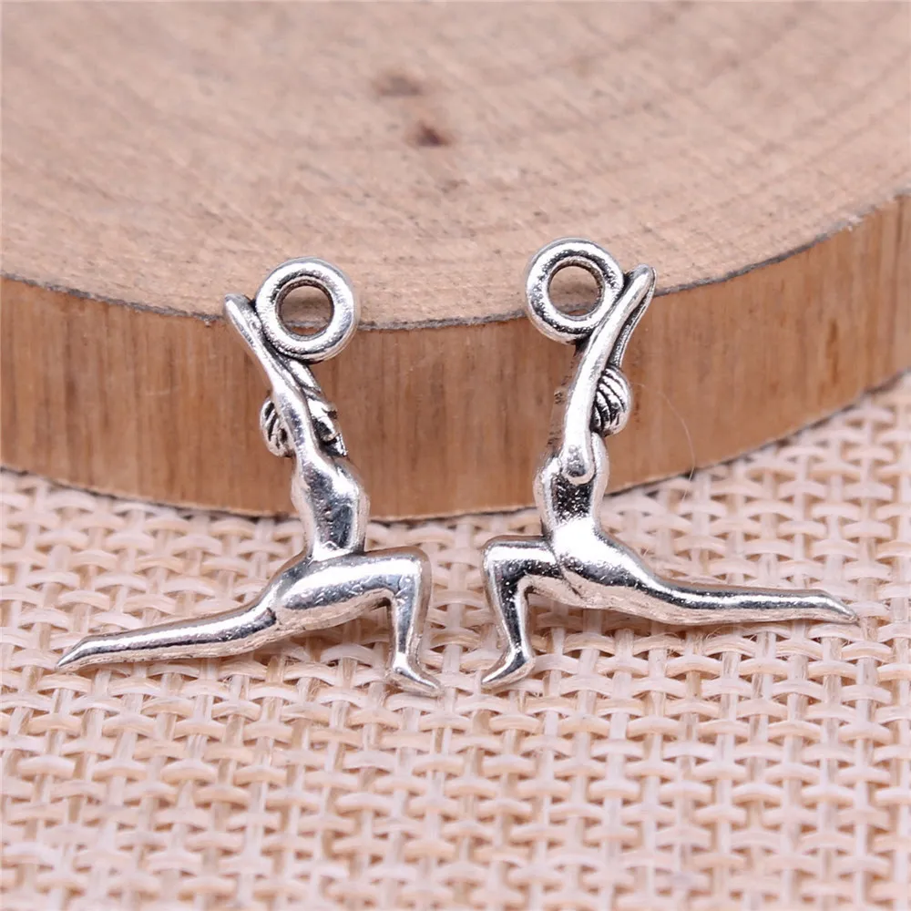 

Components Gymnastics Charms Jewelry For Men 18x15mm 20pcs