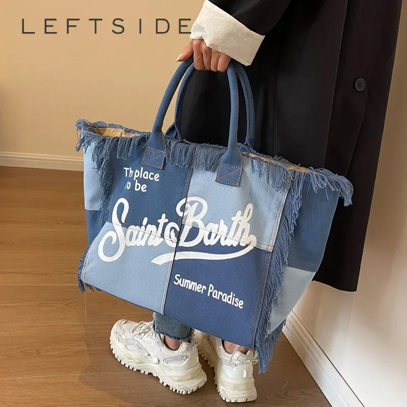 

Big Korean Shoulder Bag Y2k Tote Design Fashion Fabric Women 2023 Handbags Patchwork For Bags Letter Female