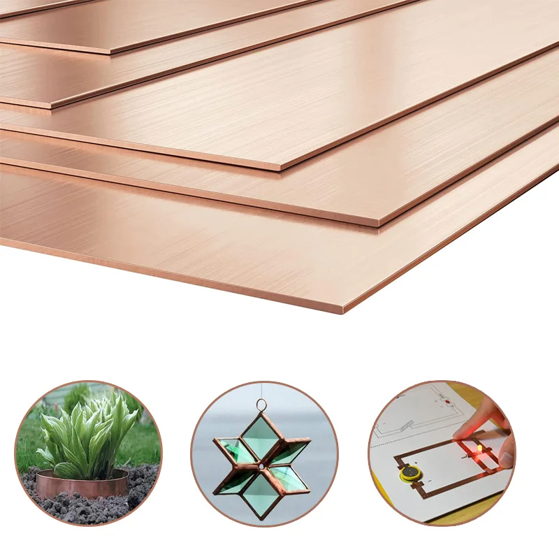 High-Quality Pure Copper Sheet with Adjustable Thickness and Size Options