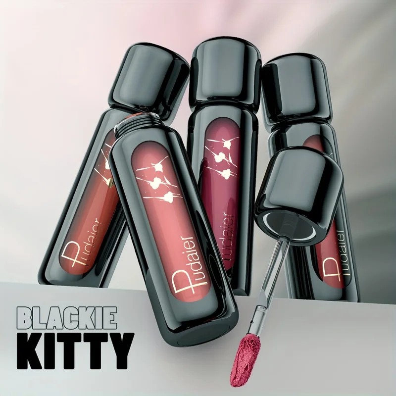 1pc Matte Velvet Lip Gloss, Highly Saturated Liquid Lip