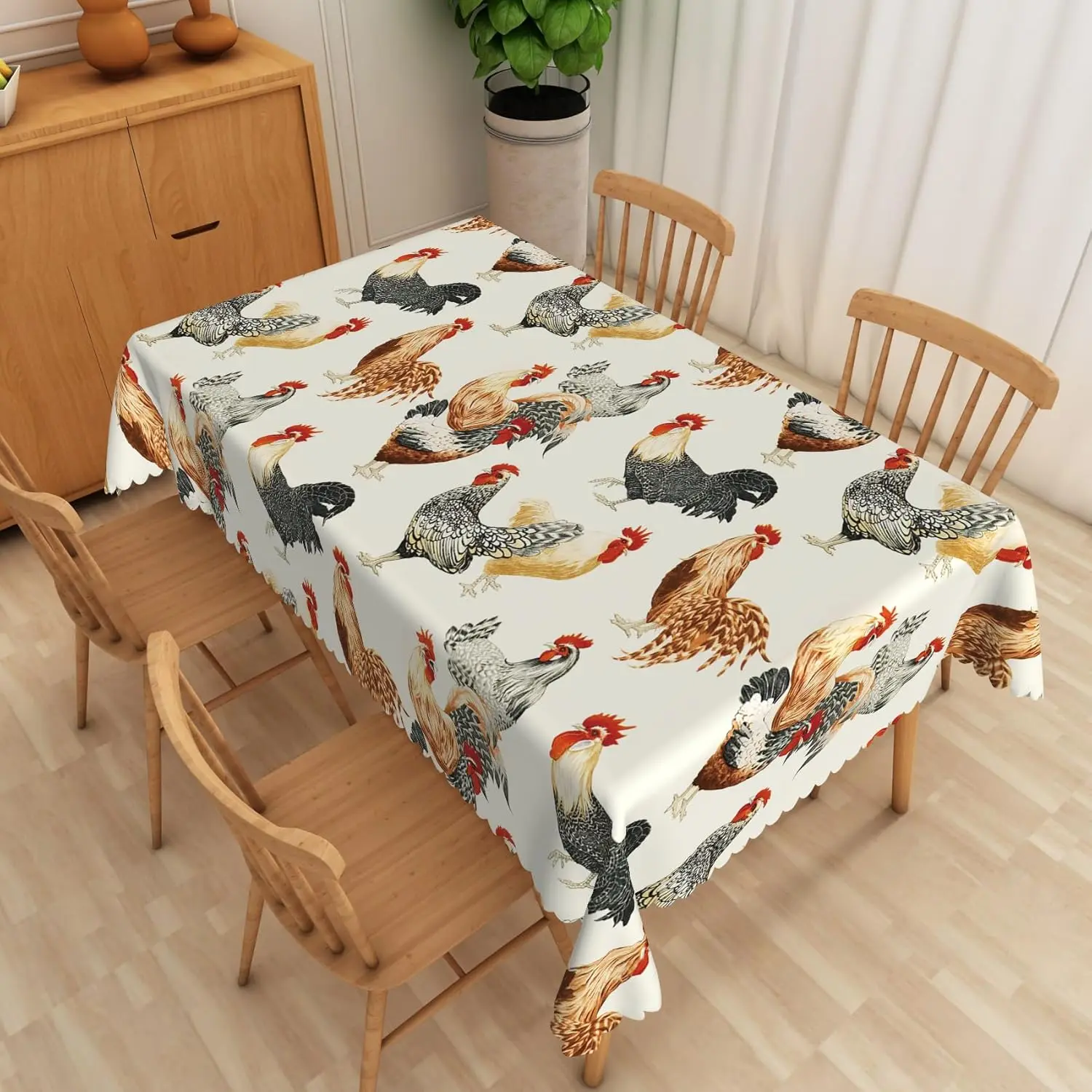 Tovaglia Rettangolare 140x260cm Stampa Tigre 3D - Impermeabile E Antimacchia Per Tavolo Da Giardino E Cucina