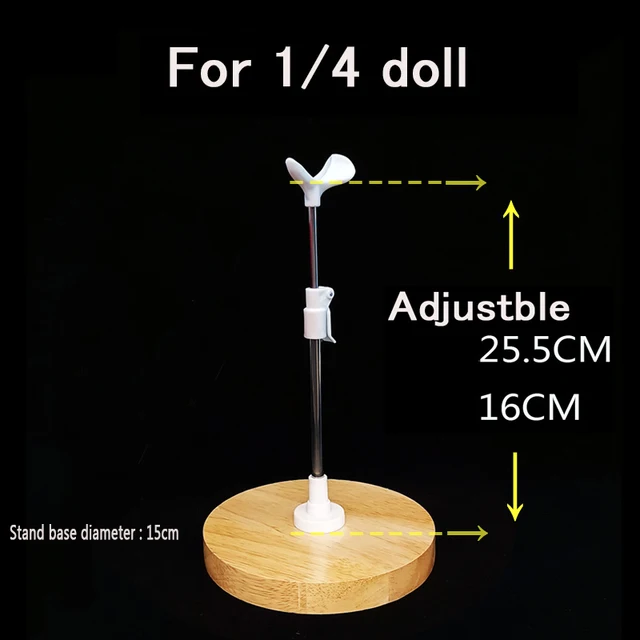 6 Supporti Per Bambole Regolabili - Altezze 20/25/35cm, Per Action Figure Da 12 A 28cm, Nero - Foto 10