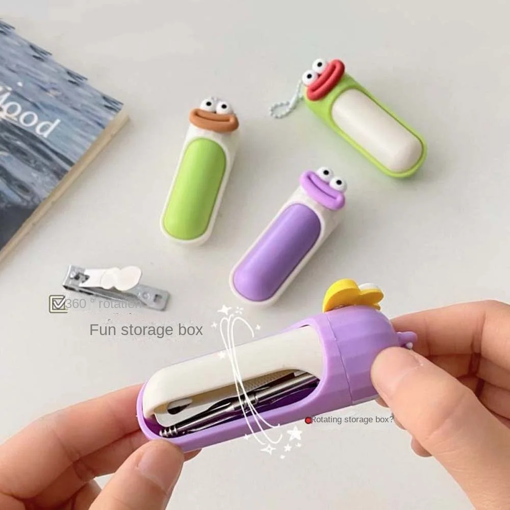 Manicure Tool Cute Nail Clipper Nail Cutting Pliers Chain Pendant Mini Nail File Nail Care Stainless Steel Cartoon Nail Sanding 3
