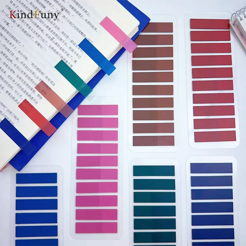 200Pc Index Tabs Self Adhesive Page Markers Transparent Stationery Waterproof Sticky Notes Classify Files Flags Planner Stickers 3