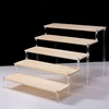 1-5 Tier Wood Acrylic Display Stand Hand-made Figure Doll Décor Toy Animation Car Model Blind Box Perfume Shelves Organizers 1