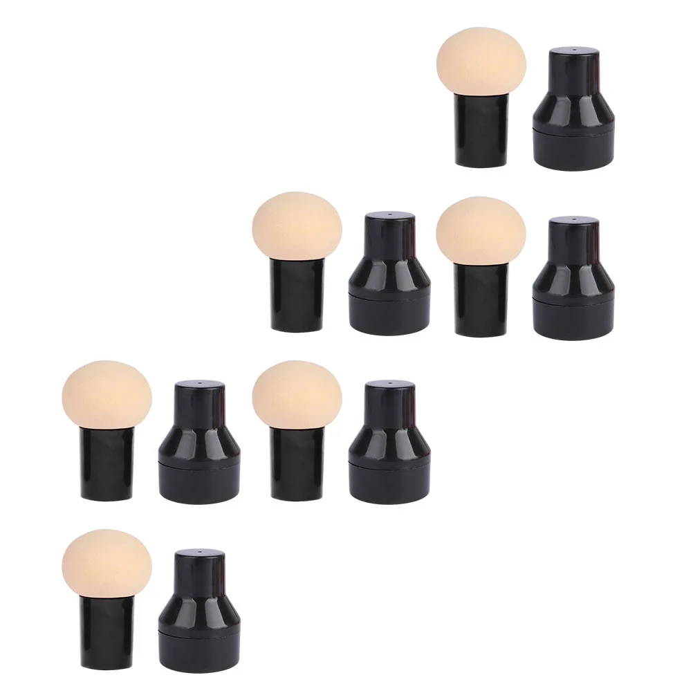 

6 Pcs Mushroom Head Face Powder Puff Brush Portable Makeup Cosmetics Wet Dry Use