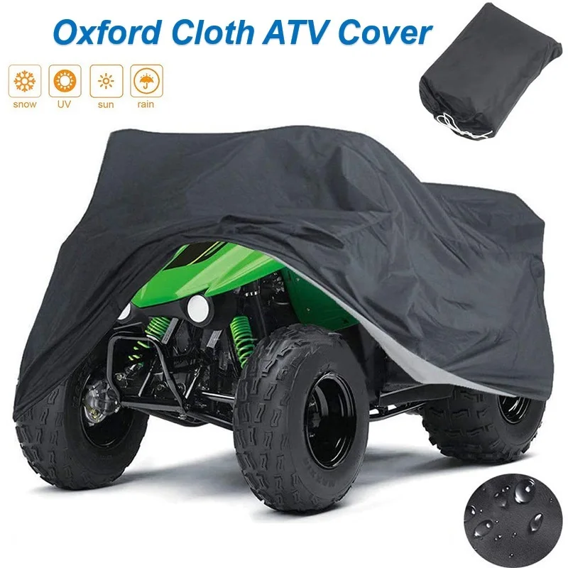 190T Atv Cover Impermeabile Heavy Duty Dune Buggy Abbigliamento Visiera Anti-Uv D210 Oxford Cloth All-Terrain Vehicle Quad Bike Parts