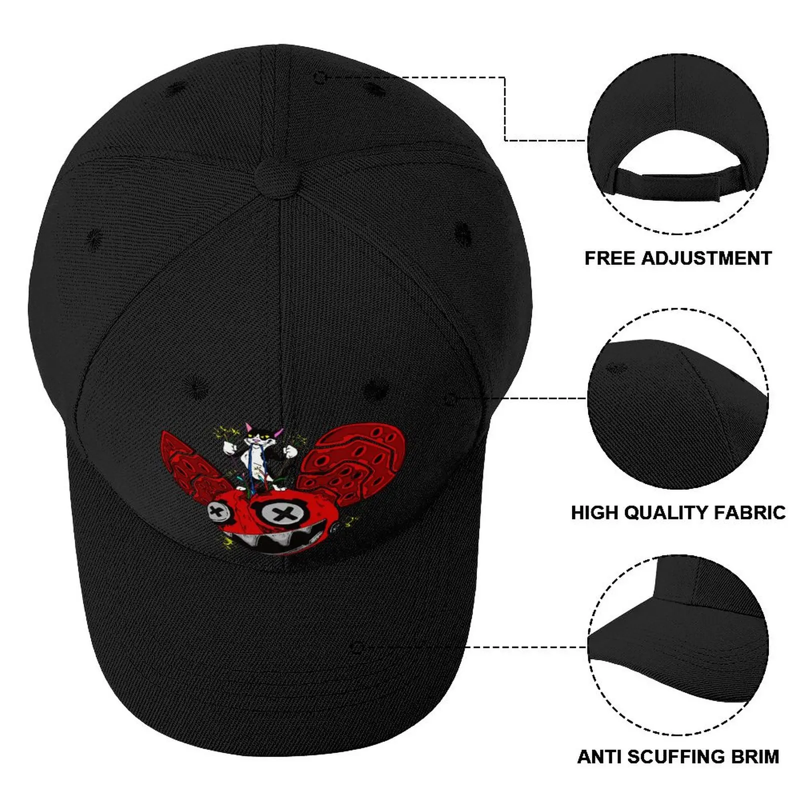 Deadmau5 Baseball Cap Destruction 