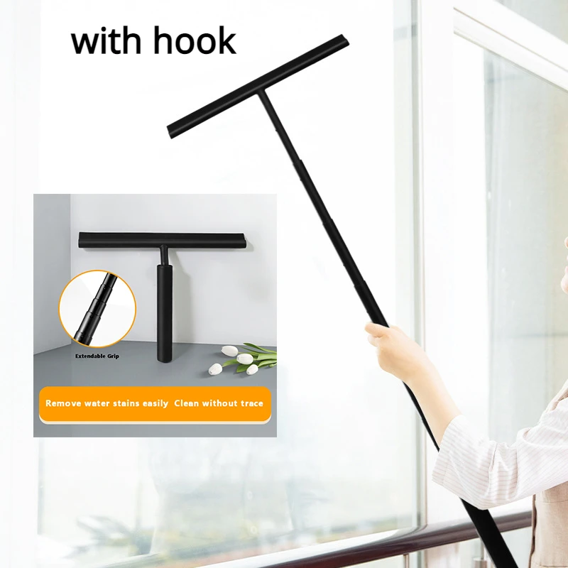 

Telescopic Shower Squeegee cleaner for Glass Door Wiper Scraper with Long Holder Bathroom Mirror Wiper Scraper Glass Cleaning