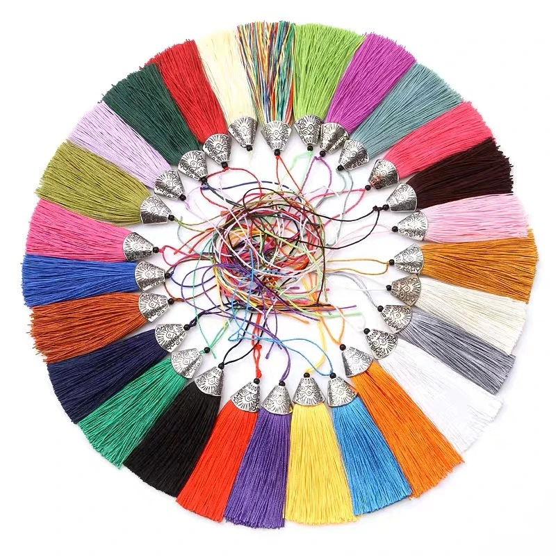 2/5 Pz 8Cm Nappe Setose Fatte A Mano Morbide Nappe Segnalibro Nappa Bocca Di Pesce Nappe Con Anello Per Gioielli Che Fanno Progetti Fai Da Te