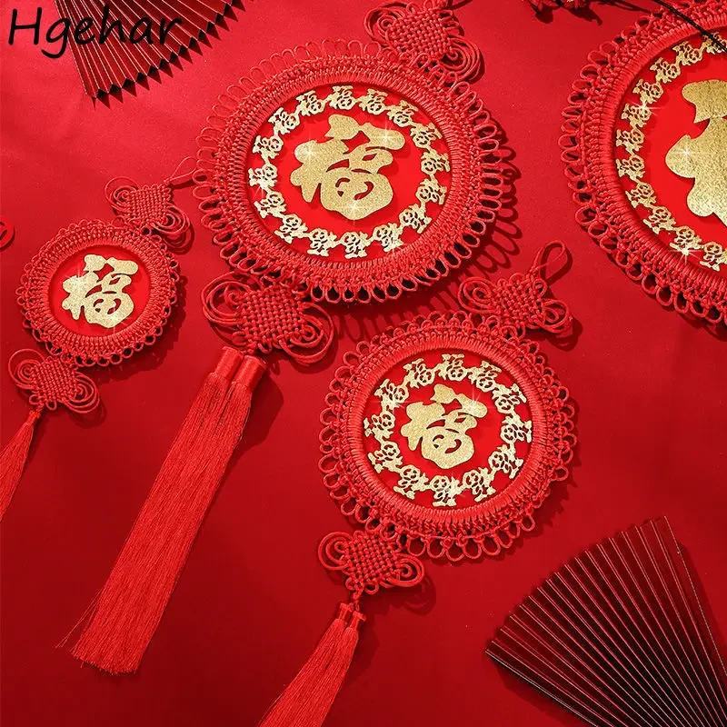 

Chinese Knots Tassel Ornaments Spring Festival Lucky Room Decor Housewarming Home Entrance Fringe Pendant Traditional Gift New