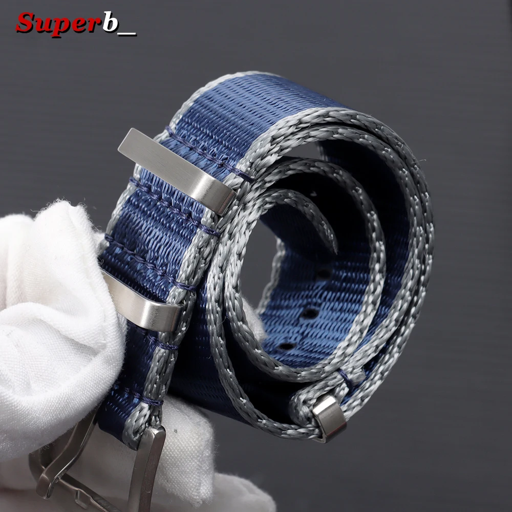 Nylon Canvas Watch Strap Bracelet - Military Sport Style, Unisex Replacement Watch Band (20mm/22mm)