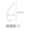 Diving Equipment Silicone Front Swimmer Snorkel Adjustable Silicone Swim Training Snorkel Comfortable Soft Diving Snorkel 6