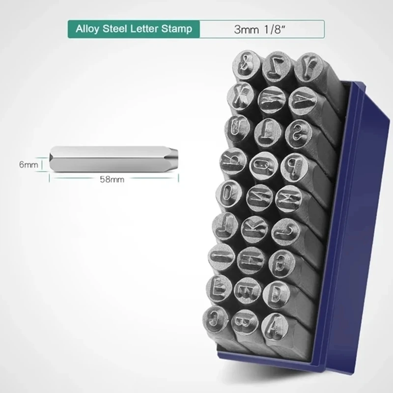 Kit De Sculpture Sur Cuir Alphabet 36 Pièces, Kit D