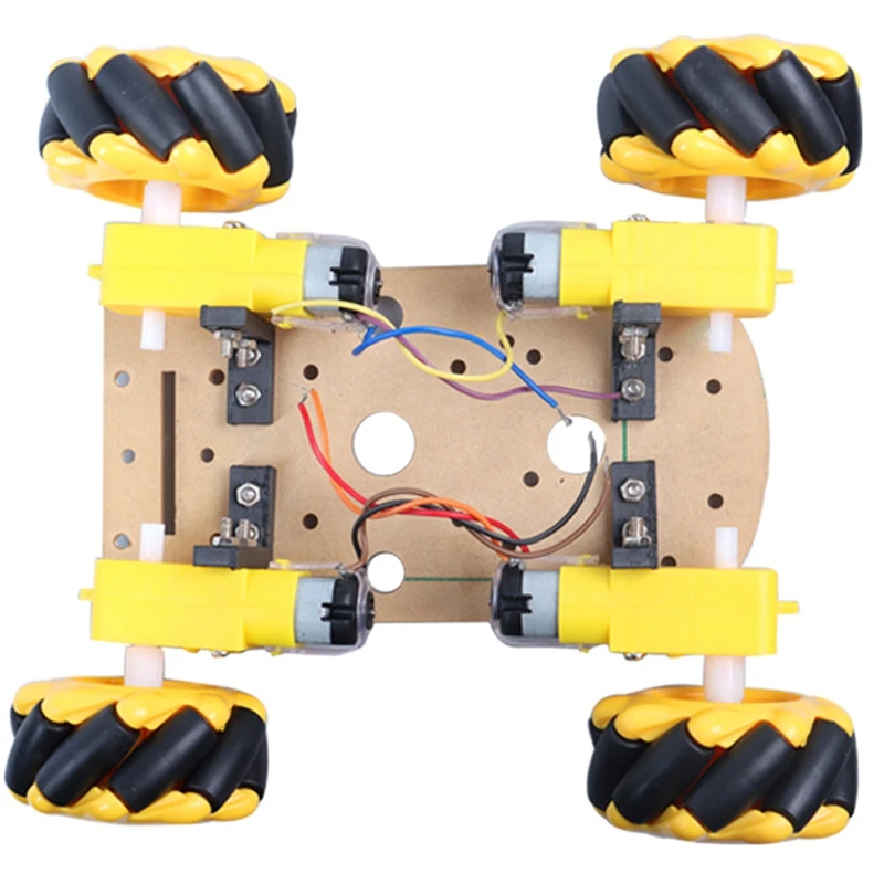 

Smart Robot Car Kit Acrylic Chassis With 4WD Mecanum Wheels Suitable For Programming Beginner Kit DIY Assembly Robot Replacement