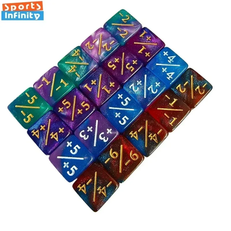 10pcs/set 16mm 6 Sided Symbol Dices Counter Token for Card Gaming Accessory Children Toys
