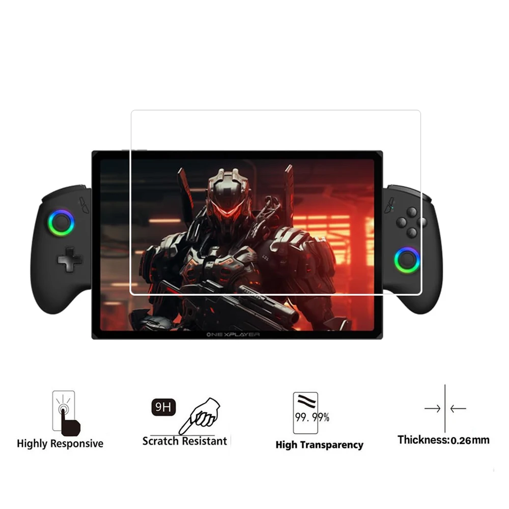 Zshion Screen Protector Compatible with Onexplayer X1/X1 Pro,9H Hardness Tempered Glass Protective Film,Scratch Resistant 4