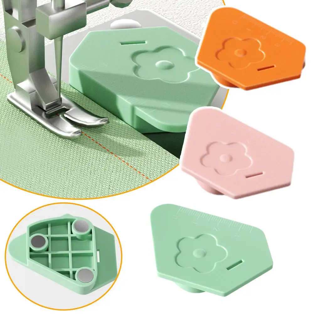 Nähen Magnetische Naht Guide Multifunktionale Lineal Säumer Universal Polygonal Anti-Curling Stellungs Nähmaschine Zubehör – Detail 1