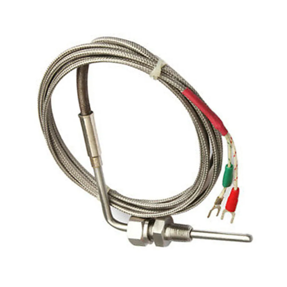 1/8" NPT K Type Thermocouple Exhaust Probe 1200°C Temperature Sensors Thread NPT Threads 2m Cable Adjustable Pressure Lock