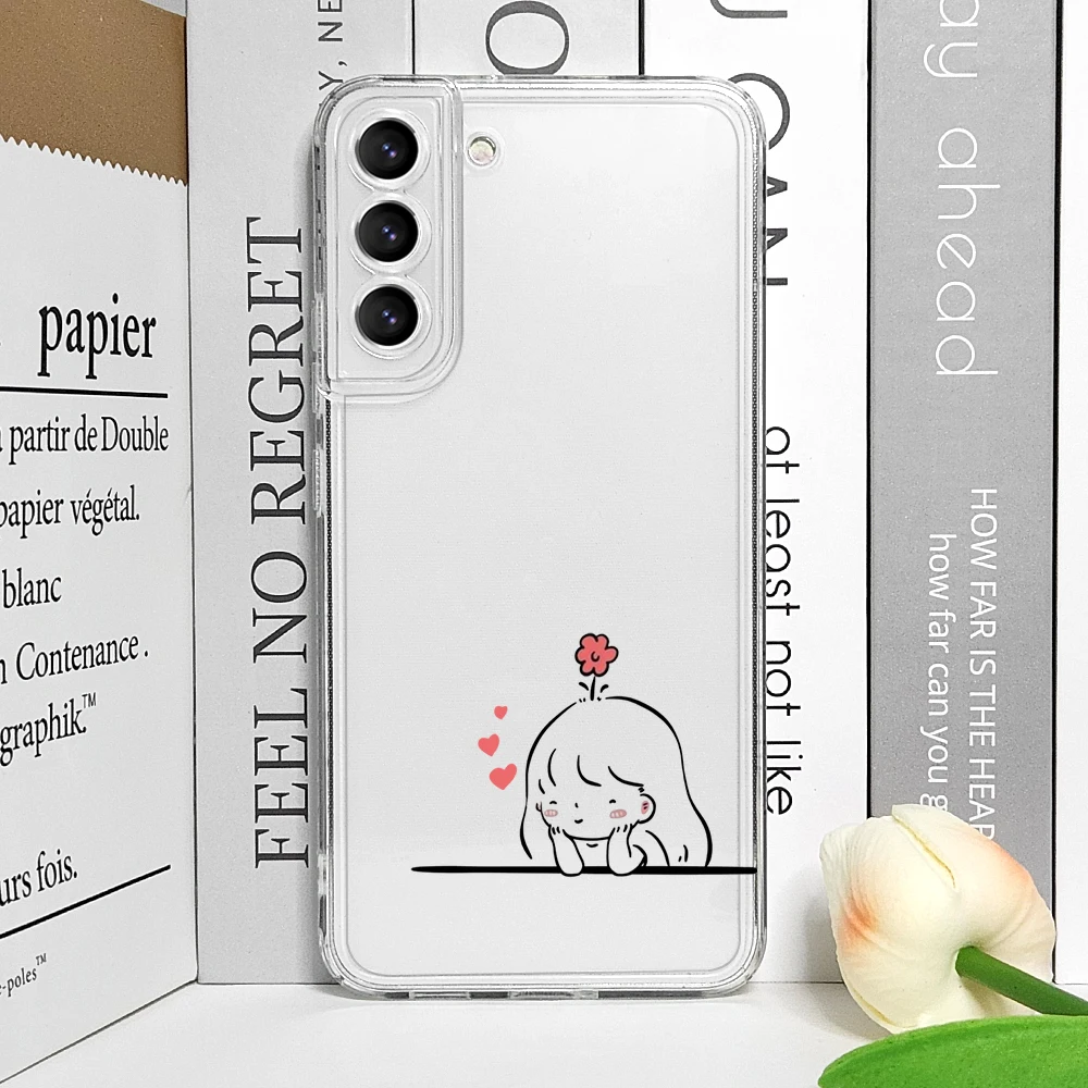 Creative Cute Matching Couple Pattern TPU Soft Phone Case