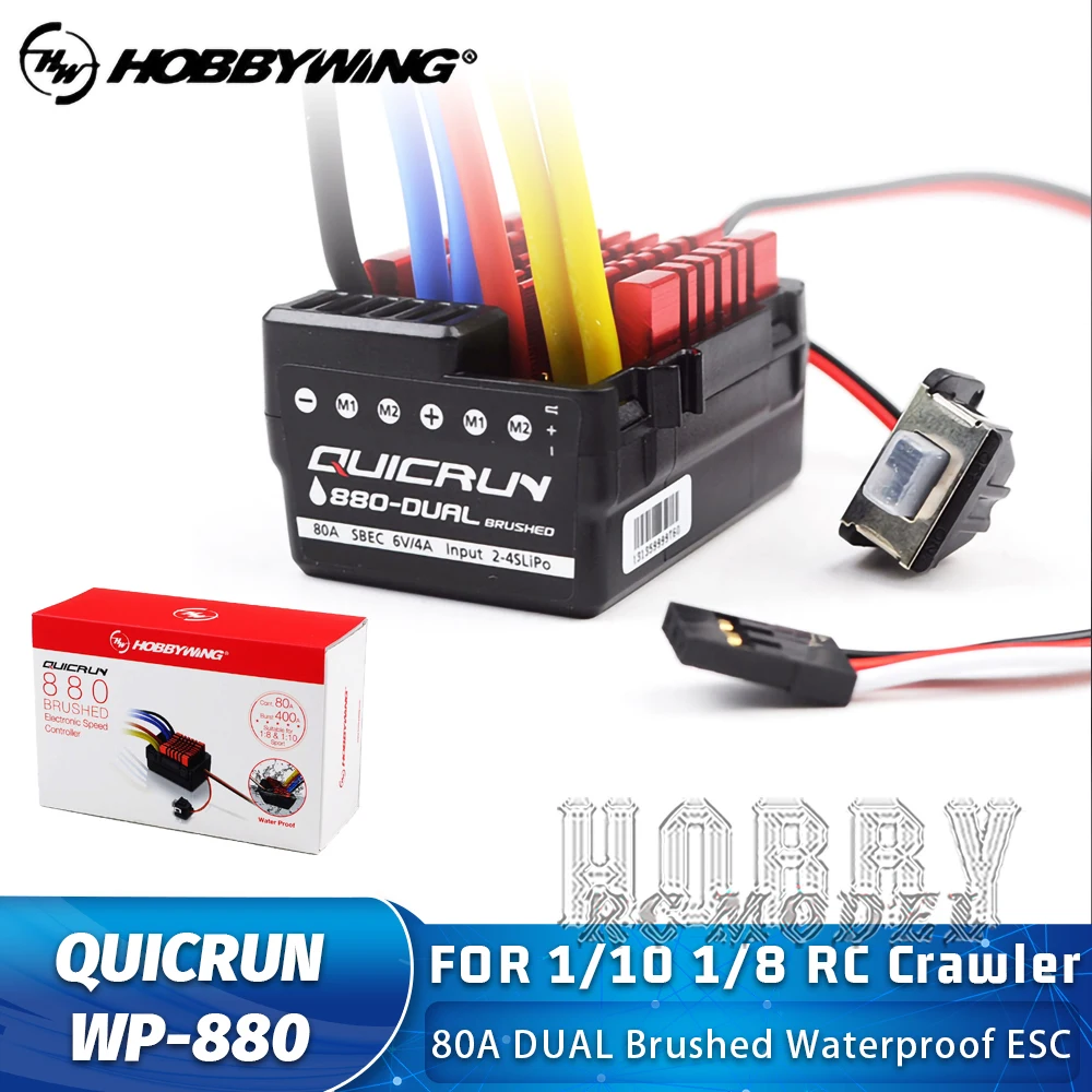 RCカーESC For 1:10 1/8アップグレード1080 G2クローラーブラシブラシWP 80A RCブラシ付きESC For 1:10 1/8アップグレード1080 G2クローラーブラシブラシWP 80A電子スピードコントローラ