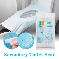 10Pcs Travel Disposable Paper Toilet Seat Cover Protector Biodegradable Camping Travel Safety Toilet Seat Mat Bathroom Accessory 1
