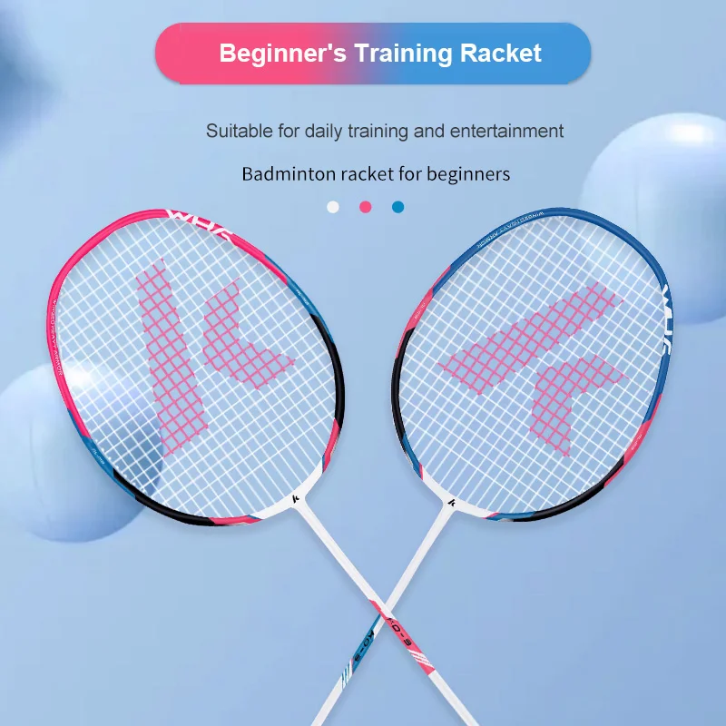 Description Picture 3 of itemKawasaki Original Badminton Practice Rackets Carbon Fiber Lightweight Offensive Badminton Rackets With Shuttlecock