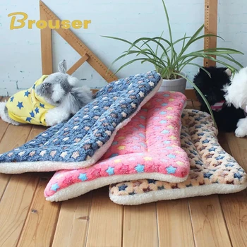 플란넬 반려동물 매트, 두꺼운 수면 매트, 강아지 고양이 침대, 애완견 담요, 소형 대형견 깔개