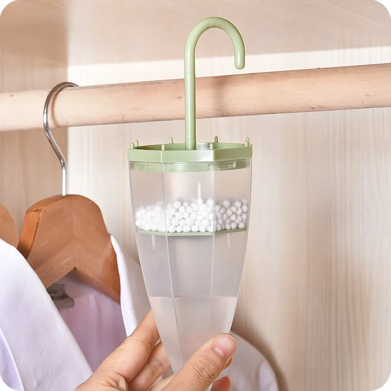 Practical Umbrella Shape Hanging Absorbers Box Household Cleaning Dehumidifier Tools Replaced Wardrobe Box with Desiccant