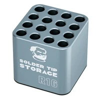 Mechanical R16 Multifunctional Soldering Iron Tips Storage Box For C210 C245 C115 T12 Heating Core Organizer Welding Head Holder 2