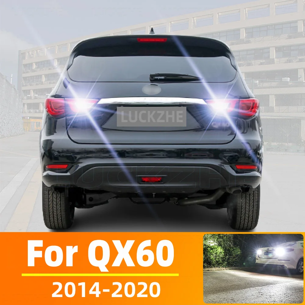 

2Pcs For Infiniti QX60 2014 2015 2016 2017 2018 2019 2020 LED Backup Reversing Light Bulb Canbus No Error