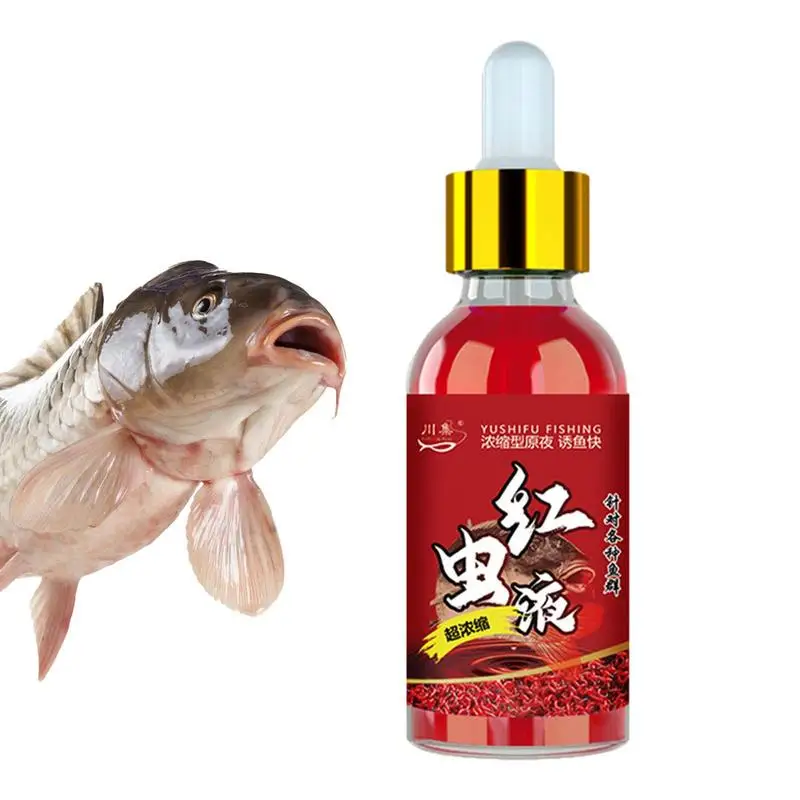 

Fish Lure Liquid 3.3oz Fish Lure Attractant Red Worm Fishing Liquid Bait Fishing Scent Attractant Wild And Competitive Fishing