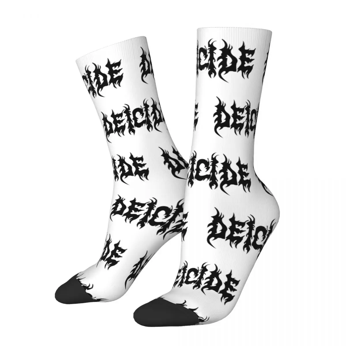 Uomo Donna Heavy Metal Band Deicide Socks Super Soft Funny Happy Socks Hip Hop Merch Middle Tube Socks Regalo Di Compleanno