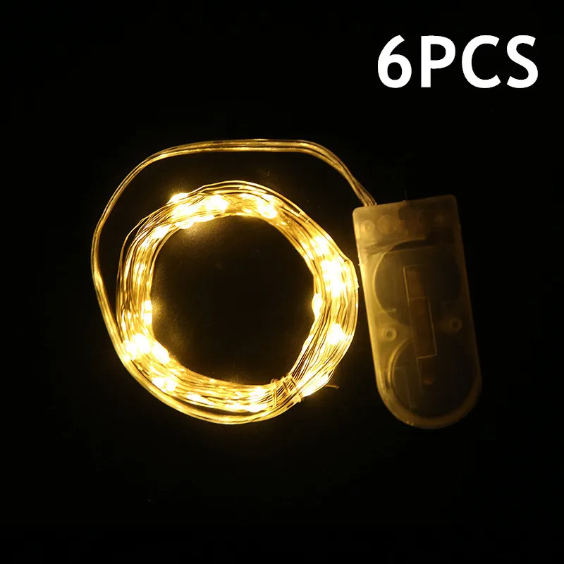 LEDFairyLightforWeddingXmasCopperWireLamp6PCSLightingString