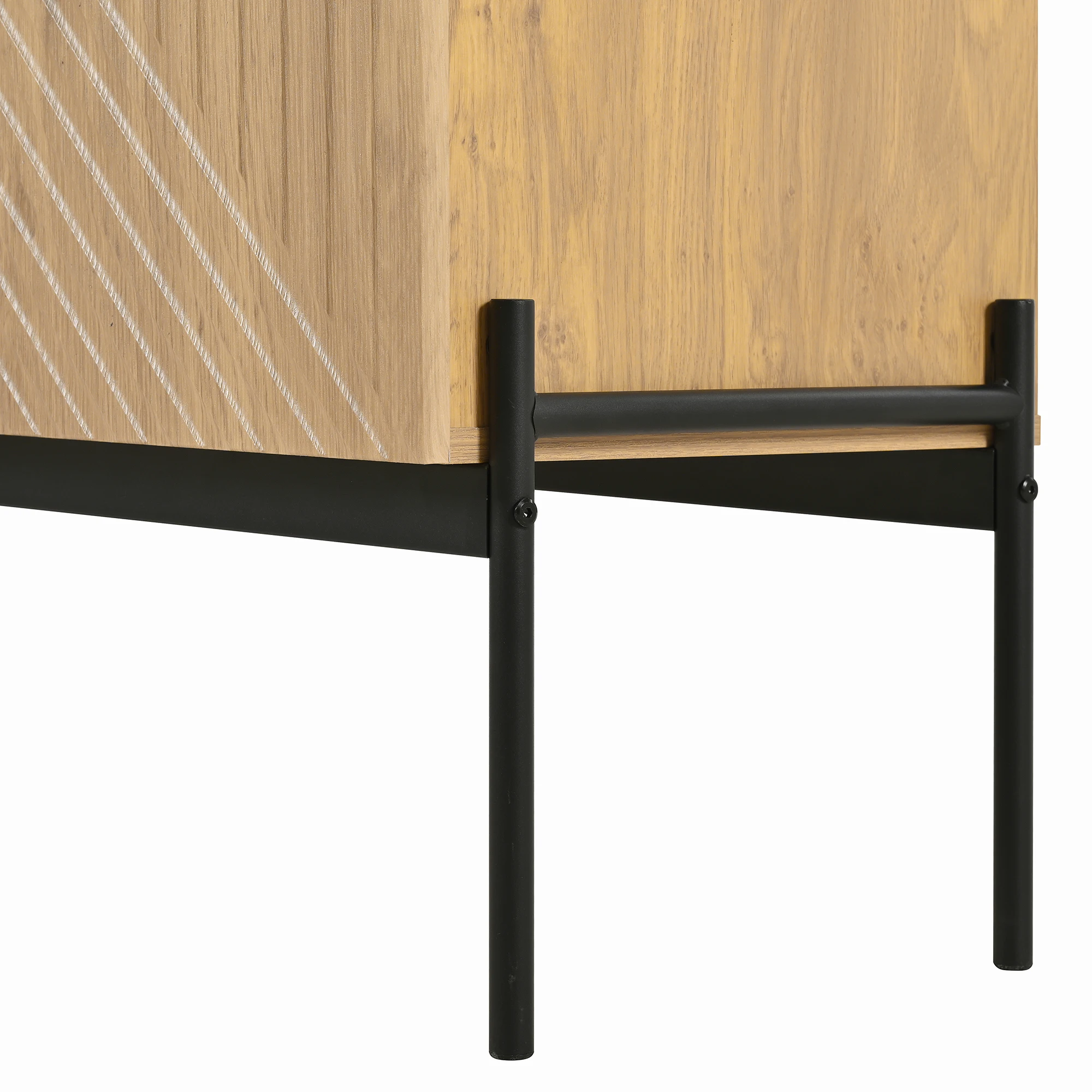 Multifunktionales Sideboard (TV-Schrank/Buffet/Kommode) – Türen + Schubladen, kratzfest, ideal für Wohn-/Esszimmer, einfache Montage – Detail 2