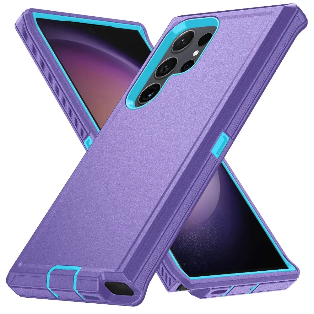 Rugged Military Armor Anti-Drop Phone Case with Hard PC Material Cover